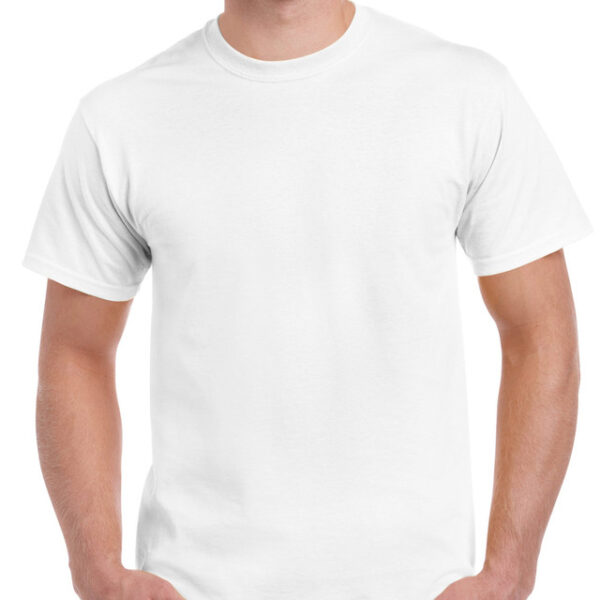 Representative White blank crewneck T-shirt