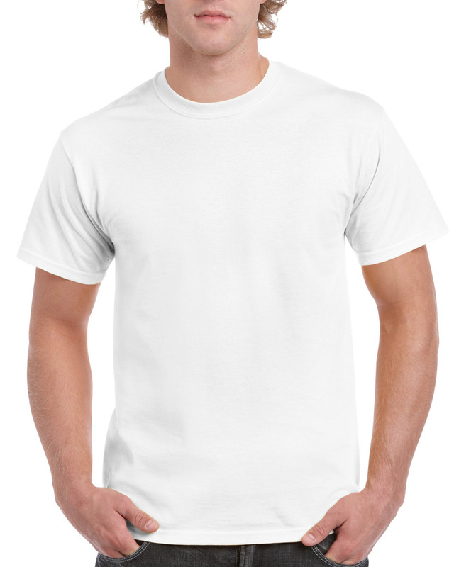 Representative White blank crewneck T-shirt
